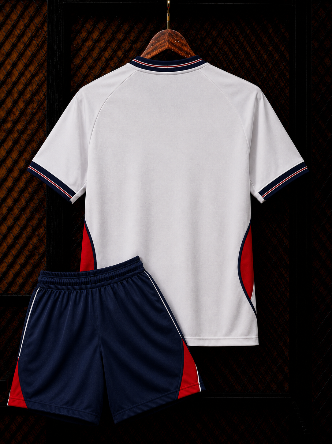 Nike England Home Football Kit – White Jersey & Navy Shorts Set