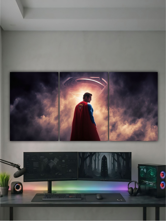 SUPERMAN ICONIC SYMBOL || SPLIT POSTER