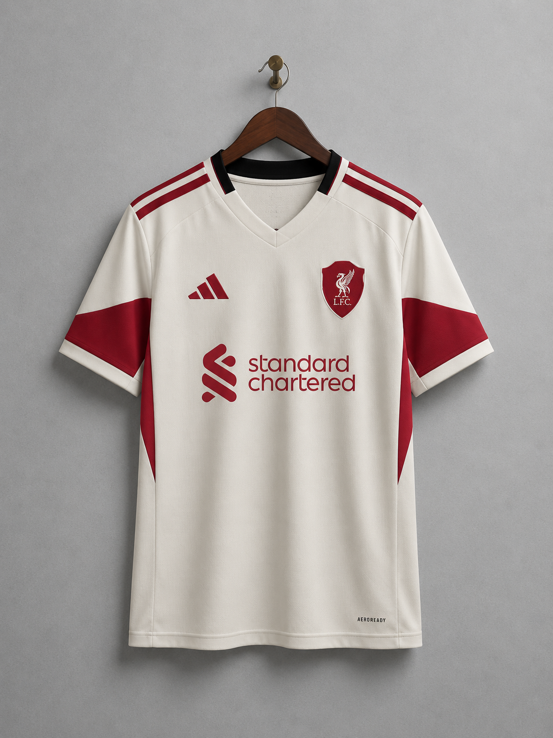 Liverpool Football Club White Jersey & Shorts Combo