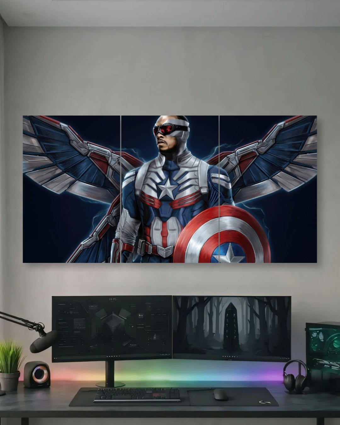 CAPTAIN AMERICA | SHIELD OF JUSTICE | FIRST AVENGER LEGACY | WALL VIBES EDITION