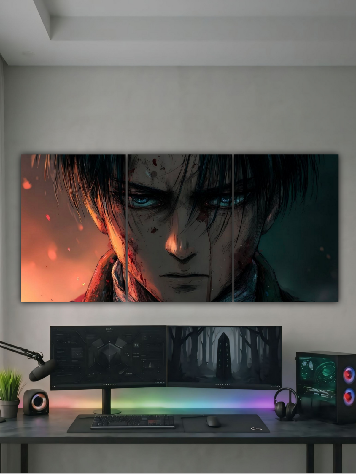 LEVI ACKERMAN CLEANING FREAK || SPLIT POSTER