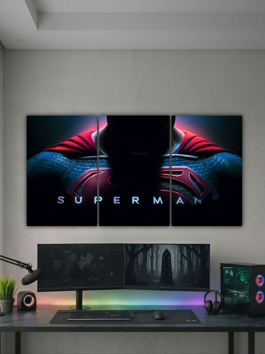 SUPERMAN ICONIC SYMBOL || SPLIT POSTER