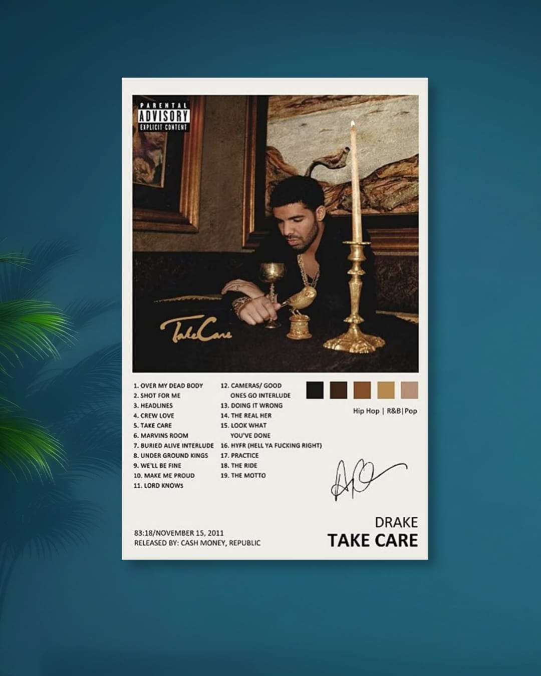 DRAKE|TAKE CARE|ALBUM|AUTOGRAPH
