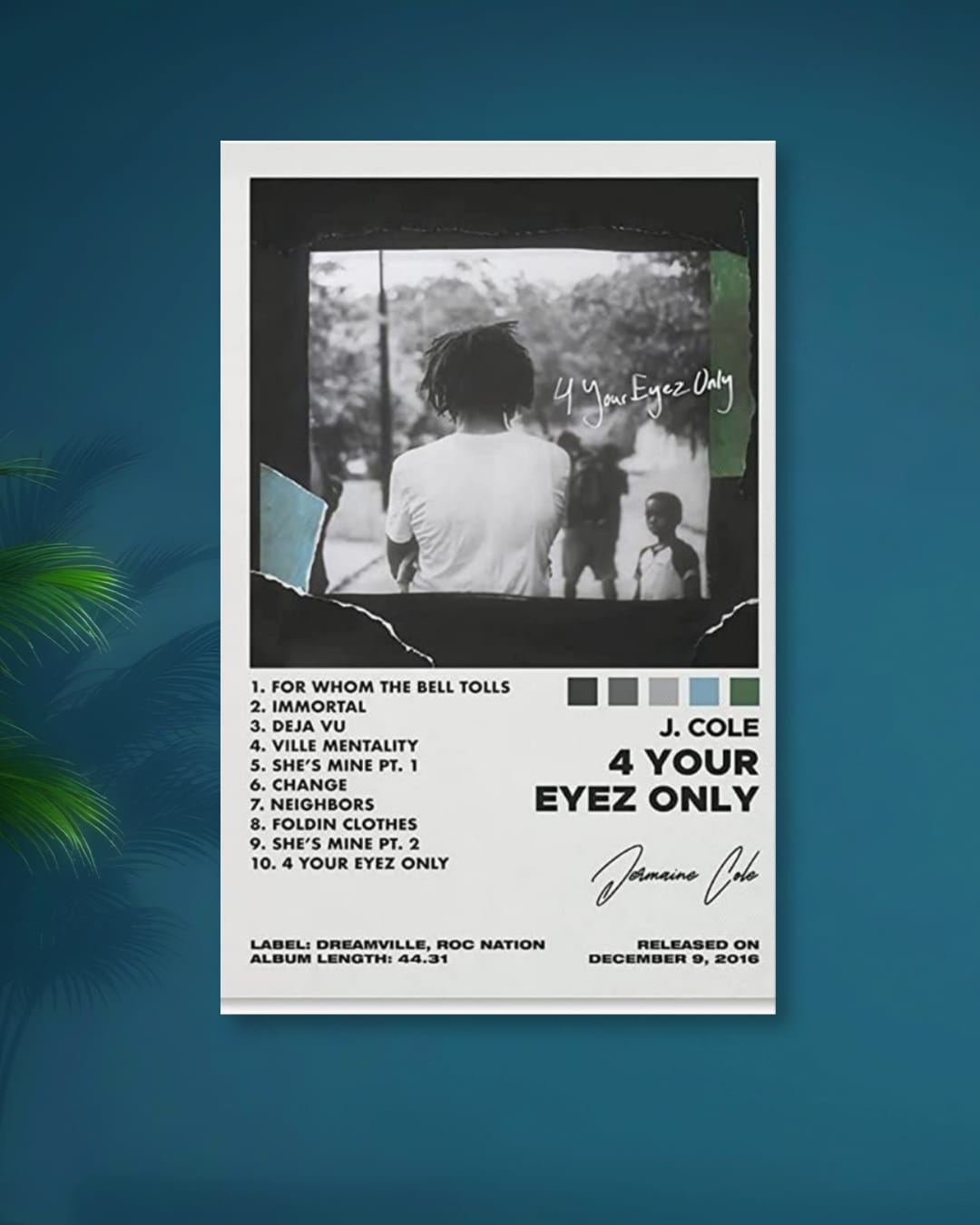 JCOLE|4 YOUR EYEZ ONLY| ALBUM| TRACKLIST|AUTOGRAPH