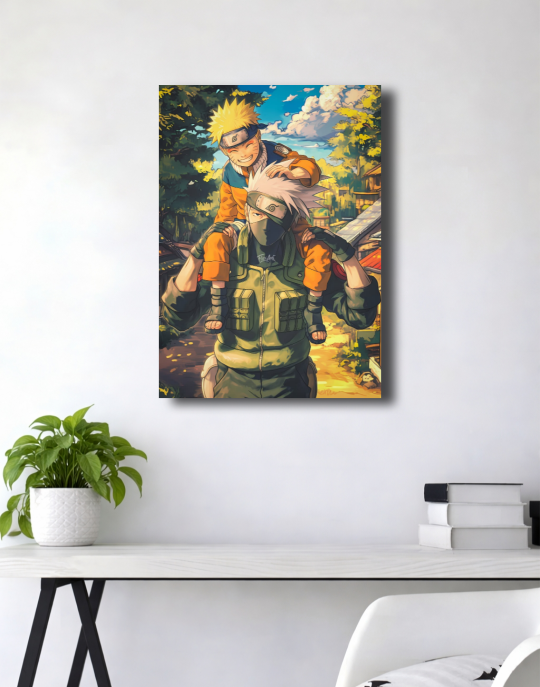 Kakashi & Naruto | Mentor & Student | Premium Quality Poster