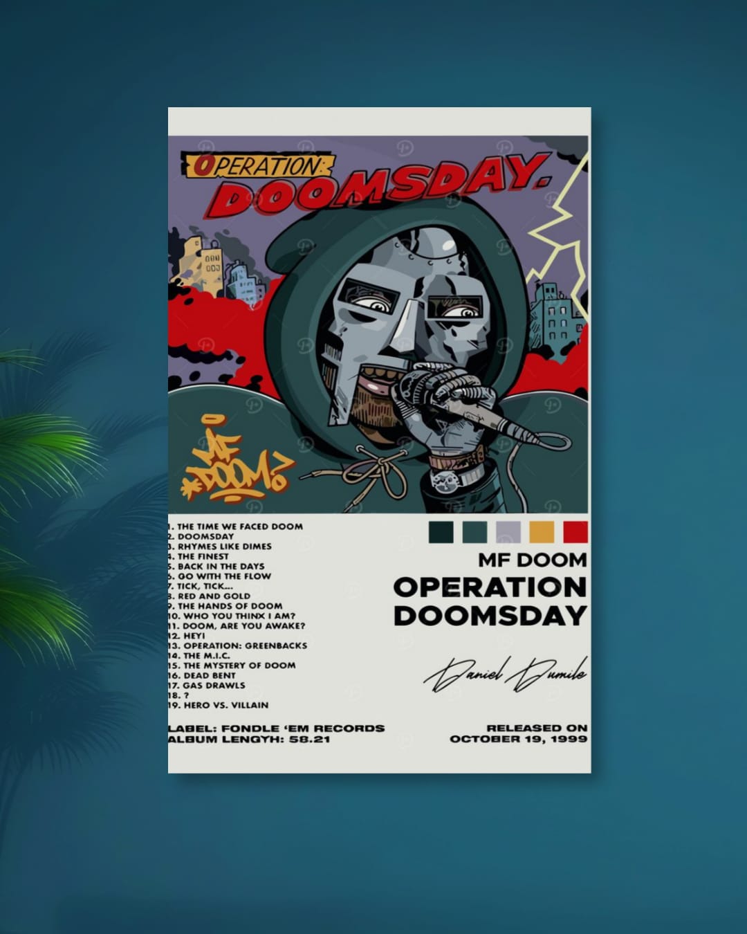 MF DOOM|OPERATION DOOMSDAY|AUTOGRAPH