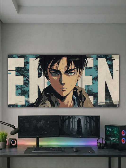 EREN | ATTACK ON TITAN ANIME WALL ART | PREMIUM PRINT