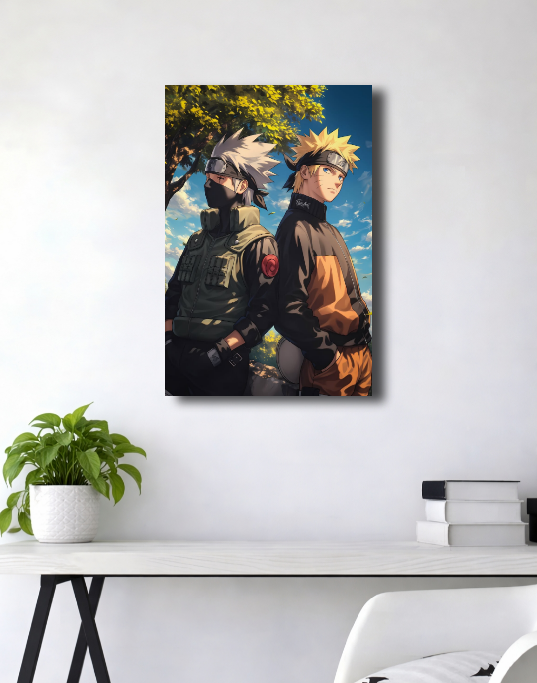 Kakashi & Naruto| Calm Strategist | Premium Quality Poster