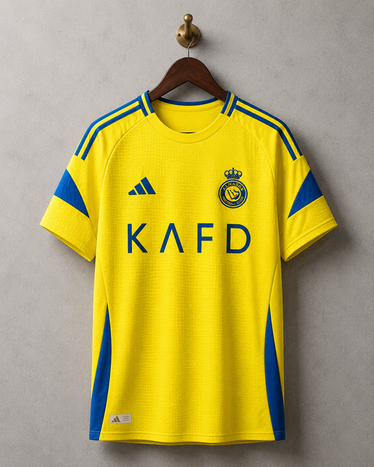 Yellow Al Nassr Football Match Jersey and Shorts Combo