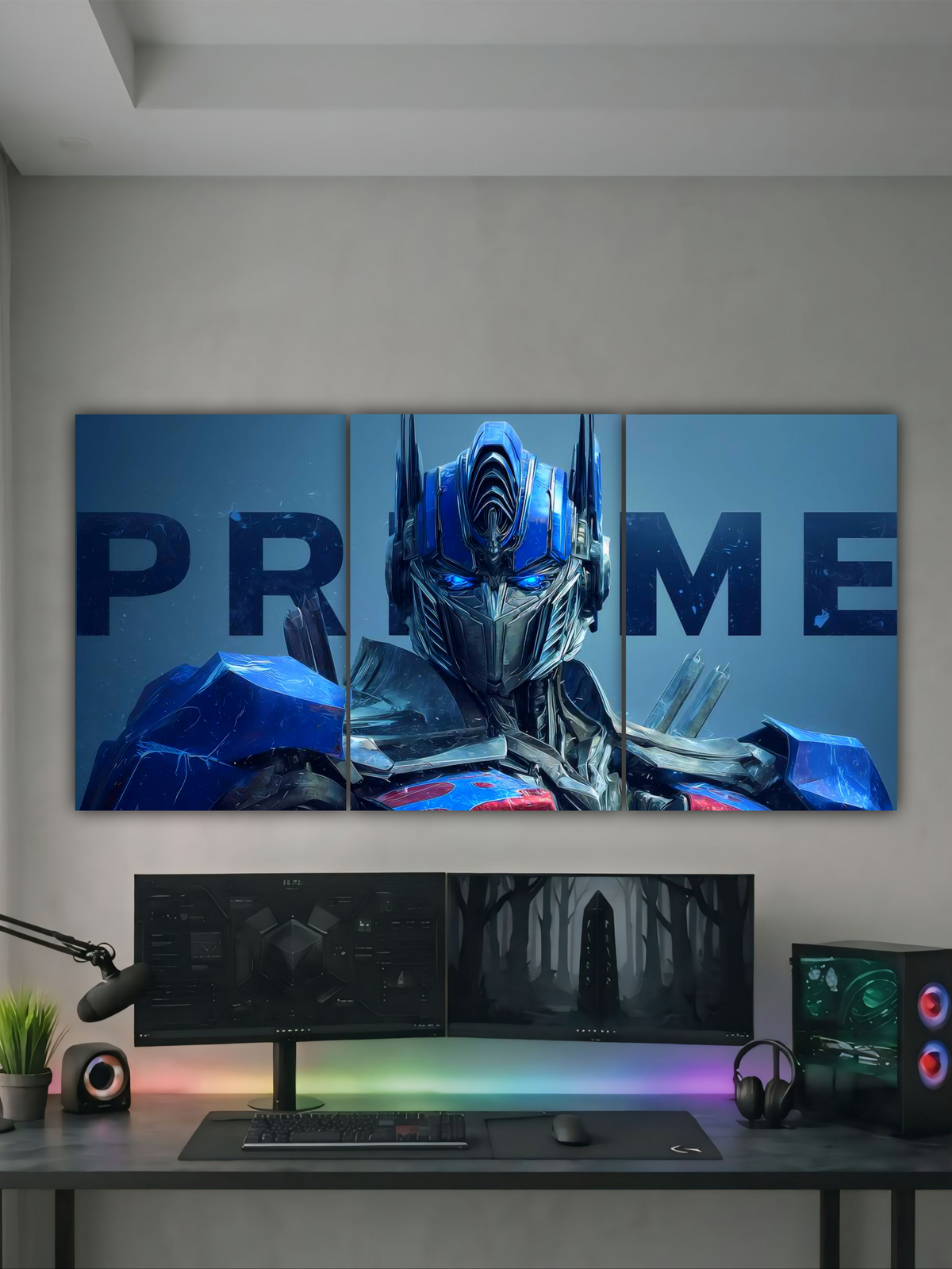 OPTIMUS PRIME AUTOBOT COMMANDER || SPLIT POSTER