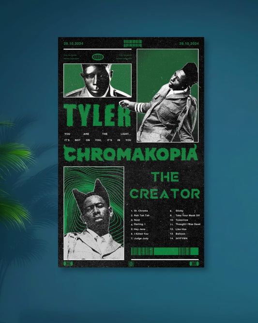 TYLER THE CREATOR|CHROMAKOPIA|GREEN COLLAGE