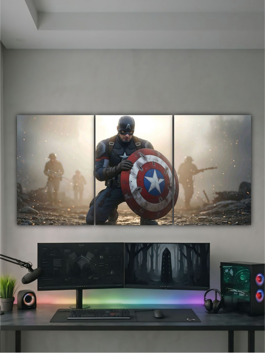 CAPTAIN AMERICA AVENGER LEGEND || SPLIT POSTER