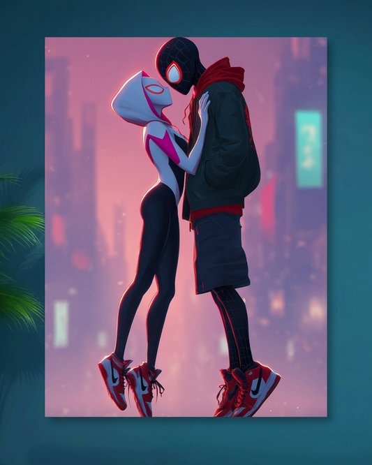 SPIDER MAN| SPIDER MAN INTO THE SPIDER VERSE| MILES MORALES & GWEN STACY|