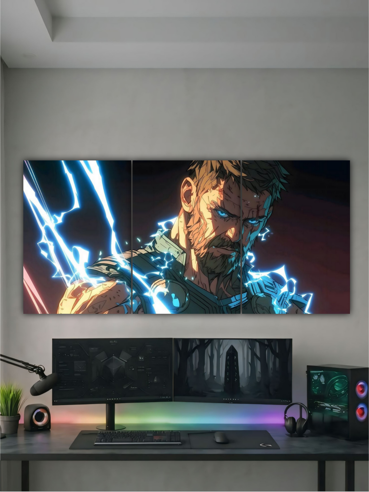 THOR WIDE HEROIC SHOT || SPLIT POSTER