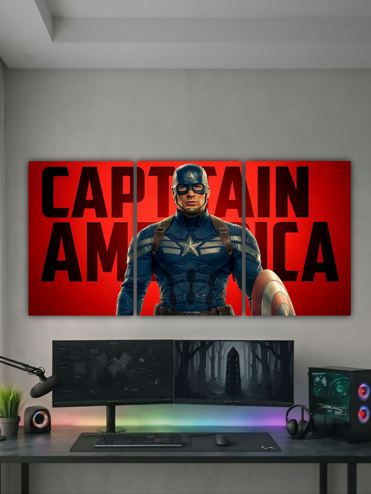 CAPTAIN AMERICA AVENGER LEGEND || SPLIT POSTER