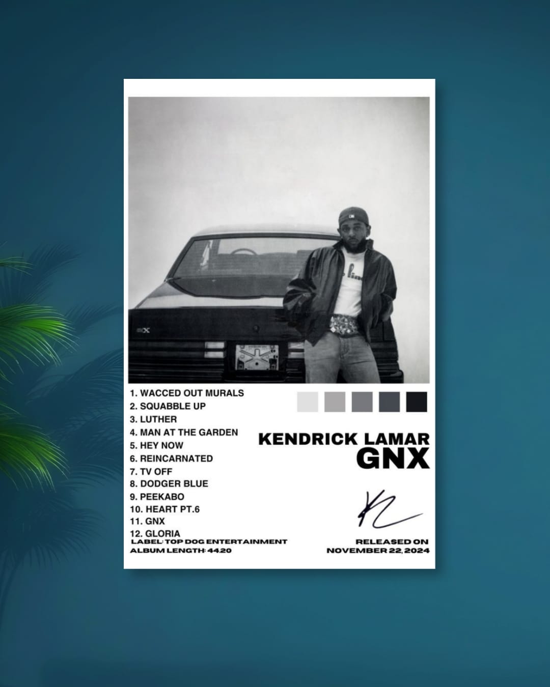 KENDRICK LAMAR|GNX|ALBUM|AUTOGRAPH