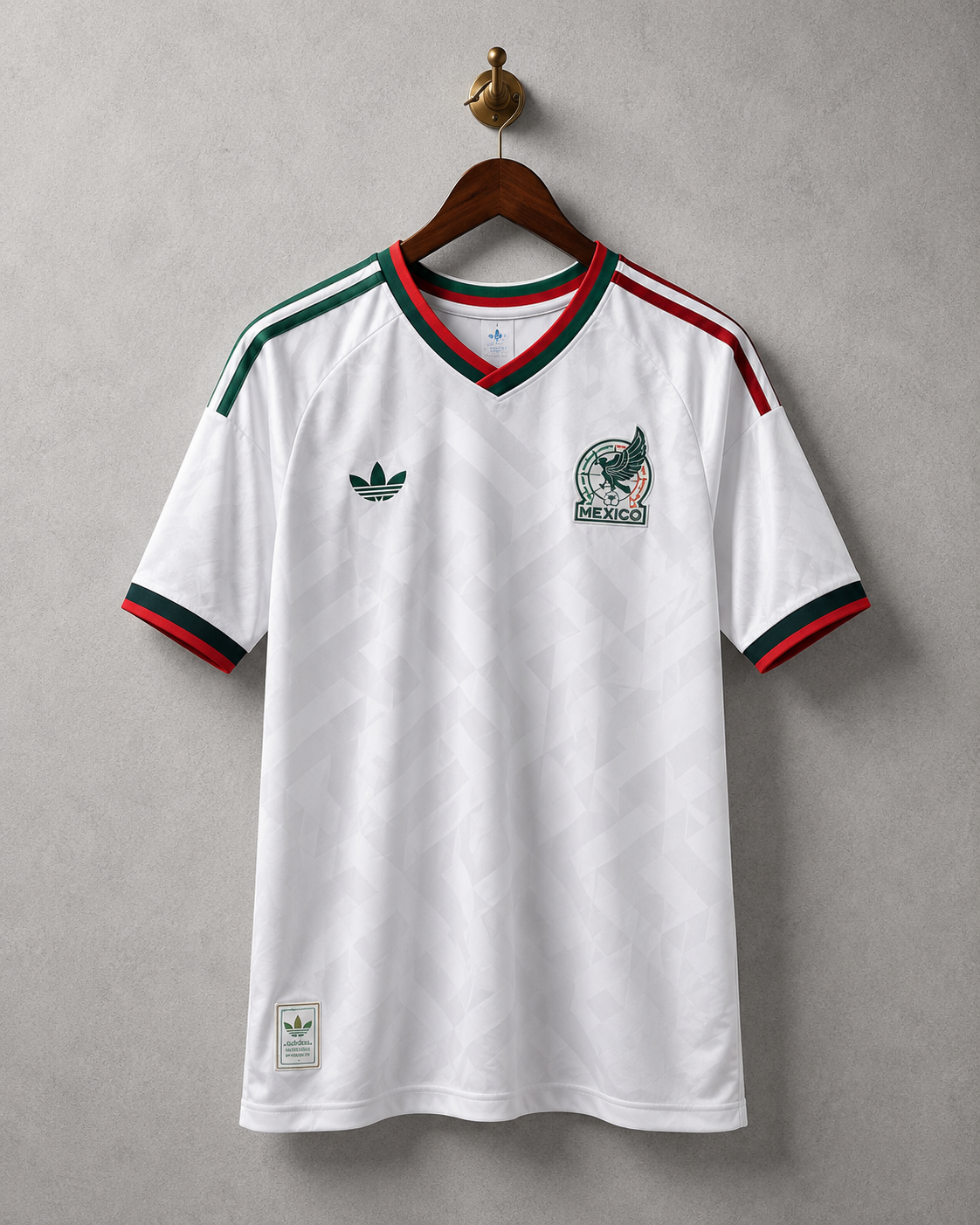 Mexico Classic White Football Jersey & Shorts Combo