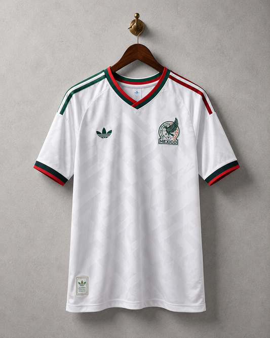 Mexico Classic White Football Jersey & Shorts Combo