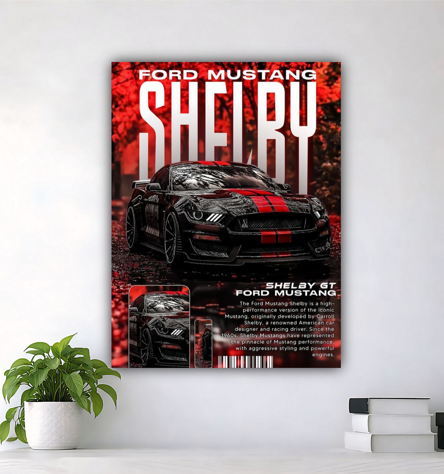 FORD MUSTANG | CLASSIC CAR WALL ART | HIGH RESOLUTION PRINT