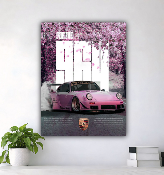 PORSCHE | MODERN CAR WALL ART | PREMIUM FINISH